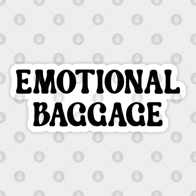 Emotional Baggage Sticker by anonshirt